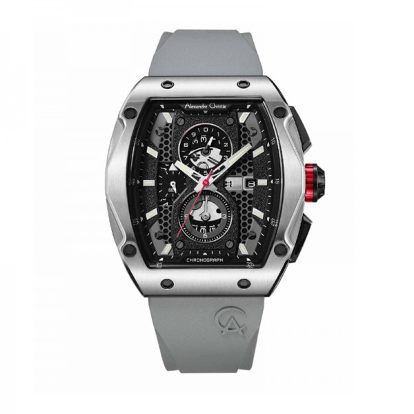 Alexandre Christie AC 6608 Silver Grey Rubber MCRTBBAGR